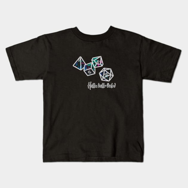 Vertigo Dice Powder Kids T-Shirt by Maolli Land